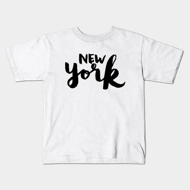 new york Kids T-Shirt by kundesign